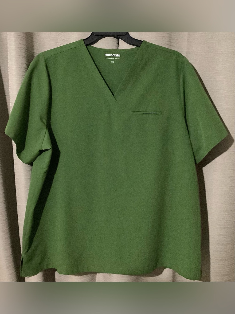 Mandala Scrub Olive Green Top XXL